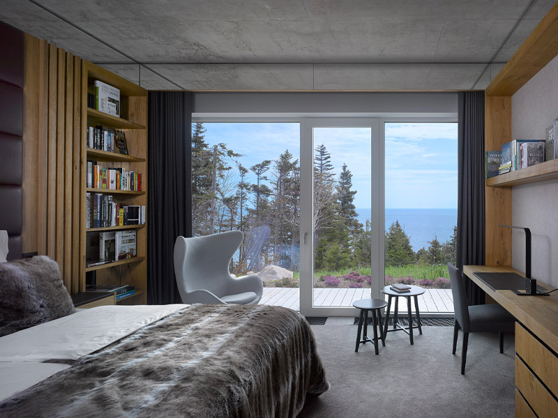 An ocean-view room on Cape Breton