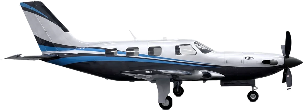 An illustration of a Piper M600/M700, side view